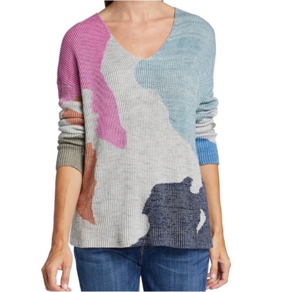 Colorful Patchwork Sweater - Picture 4 of 8